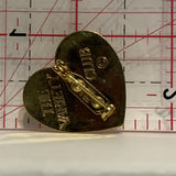 Dove Carrying a Heart on a Heart Bird Lapel Hat Pin