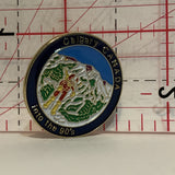 Calgary Canada into the 90's Alberta Skiing Lapel Hat Pin