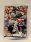 #260 Aaron Hicks New York Yankees 2019 Topps Series One Baseball Card