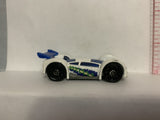 White Mid Drift Hot Wheels Loose Diecast Car 1/64 IQ