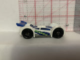 White Mid Drift Hot Wheels Loose Diecast Car 1/64 IQ