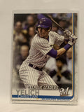 #239 Christian Yelich League Leaders Milwaukee Brewers 2019 Topps Series One Baseball Card