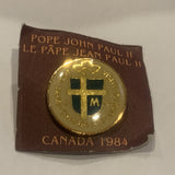 Pope John Paul II Canada 1984 Lapel Hat Pin AB