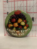 A gift of Fruit Ask Us Button Pinback