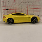 Yellow Aston Martin V8 Vantage Hot Wheels Diecast Cars CF