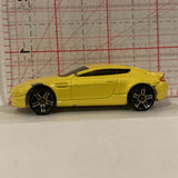 Yellow Aston Martin V8 Vantage Hot Wheels Diecast Cars CF