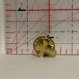 Golden Cross Religious Lapel Hat Pin
