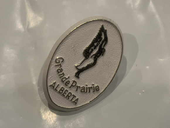 Grande Prairie Alberta Swan Logo Lapel Hat Pin