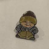 Grumpy Boy Lapel Hat Pin AB