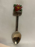 Red Poinsettia Flower Souvenir Spoon