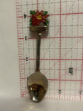 Red Poinsettia Flower Souvenir Spoon