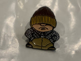 Grumpy Boy Lapel Hat Pin