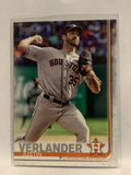 #57 Justin Verlander Houston Astros 2019 Topps Series One Baseball Card