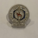 City of Fort Saskatchewan Alberta RCMP Lapel Hat Pin AB