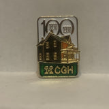 H.C.G.H. 100 Years 1890 1990 Lapel Hat Pin