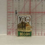 H.C.G.H. 100 Years 1890 1990 Lapel Hat Pin
