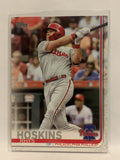 #279 Rhys Hoskins Philadelphia Phillies 2019 Topps Series One Baseball Card