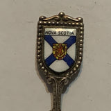 Nova Scotia Crest Emblem Flowers Collectable Souvenir Spoon CL