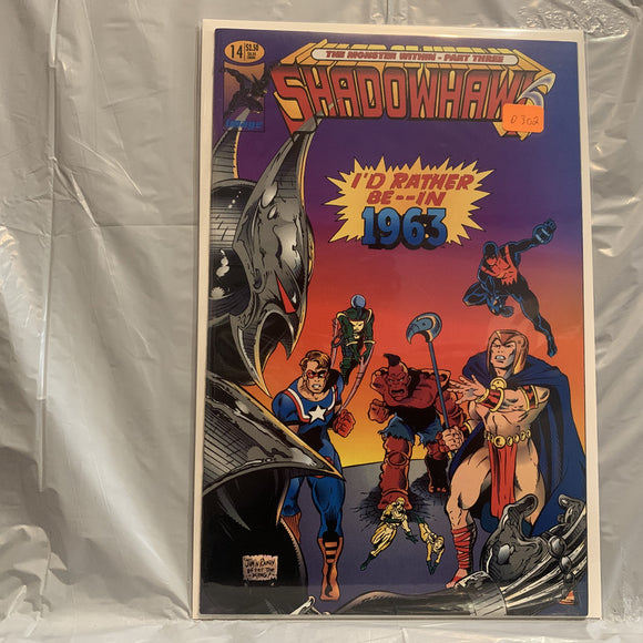 #14 Shadowhawk I’d Rather be in 1963 The Monster Within Part 3 Image Comics AN 7527