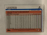 #40 Jon Lester Chicago Cubs 2019 Topps Series One Baseball Card