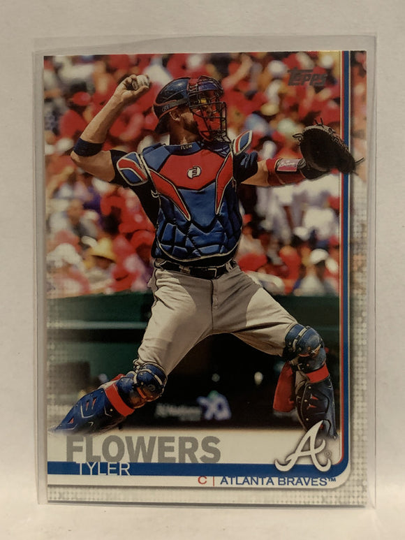 #244 Tyler Flowers Atlanta Braves 2019 Topps Series One Baseball Card