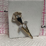 Ballerina Jewelled  Lapel Pin