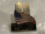 We Won't Forget Sept 11 2001 New York City Lapel Hat Pin
