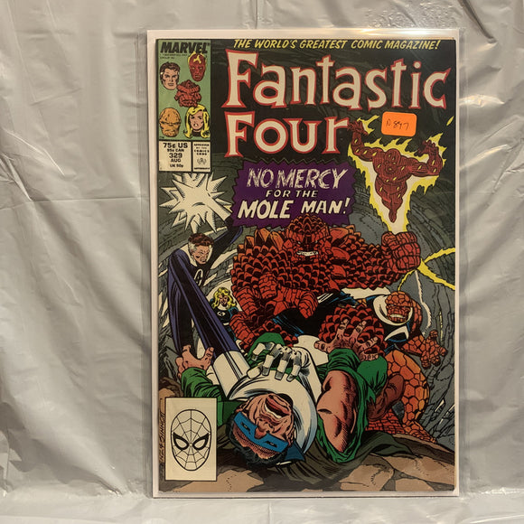 #329 Fantastic Four No Mercy for the Mole Man Marvel Comics AO 7546