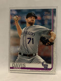 #81 Wade Davis Colorado Rockies 2019 Topps Series One Baseball Card