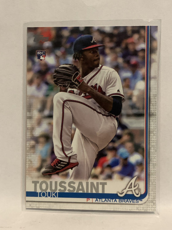 #61 Touki Toussaint Rookie Atlanta Braves 2019 Topps Series One Baseball Card