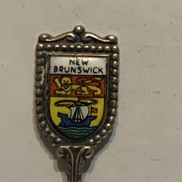 New Brunswick Crest Emblem Flowers Collectable Souvenir Spoon CM