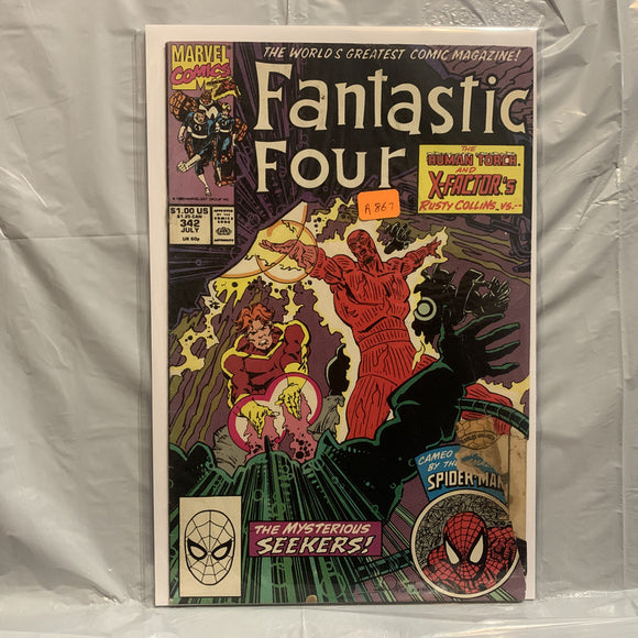#342 Fantastic Four The Mysterious Seekers Marvel Comics AO 7558