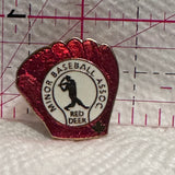 Minor Baseball Association Red Deer Glove  Lapel Pin