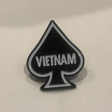 Spade Vietnam Lapel Hat Pin AC