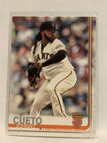 #154 Johnny Cueto San Francisco Giants 2019 Topps Series One Baseball Card