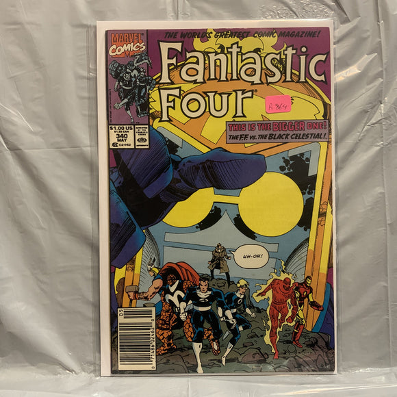 #340 Fantastic Four The F.F. vs The Black Celestial Marvel Comics AO 7561