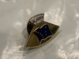 Alaska State Flag Fan Lapel Hat Pin