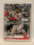 #312 Mookie Betts League Leaders Boston Red Sox 2019 Topps Series One Baseball Card