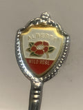 Waterton Lake Alberta Wild Rose Souvenir Spoon