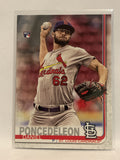 #140 Daniel Poncedeleon Rookie St Louis Cardinals 2019 Topps Series One Baseball Card