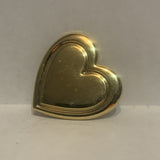 Heart on a Heart Lapel Hat Pin