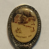Christmas 1991 Cabin in the Woods Collectable Souvenir Spoon CM