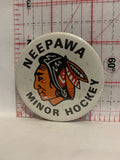 Neepawa Minor Hockey Logo Button Pinback