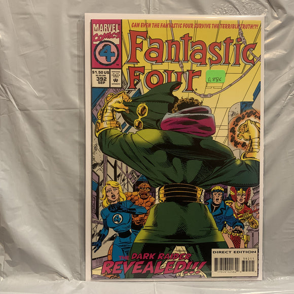 #392 Fantastic Four The Dark Raider Revealed Marvel Comics AO 7585
