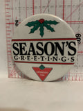 Season's Greetings Canadian Tire Button Pinback