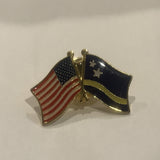 USA Curacao Friendship Flags Lapel Hat Pin AC