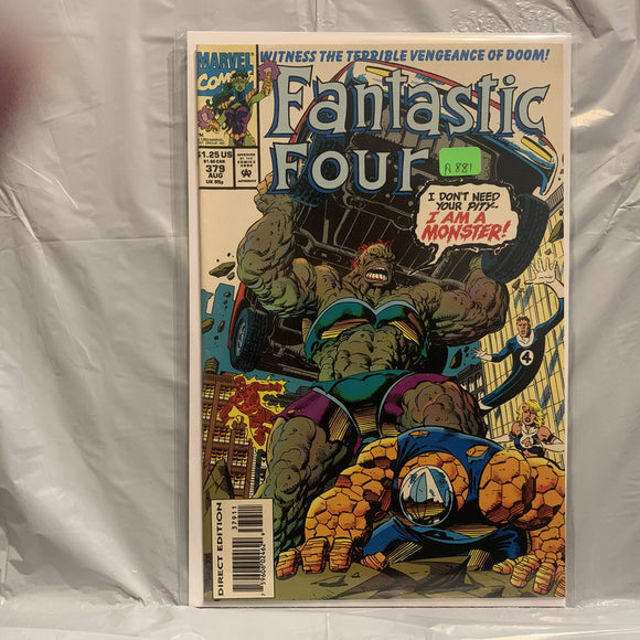 #379 Fantastic Four I am a Monster Marvel Comics AO 7589
