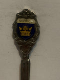 Sverige Crown Emblem Crest Sweden Souvenir Spoon