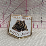 Swan Hills Alberta Canada Grizzly Bear  Lapel Pin