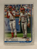 #145 NL Nails Gritty Players Share Second  2019 Topps Series One Baseball Card